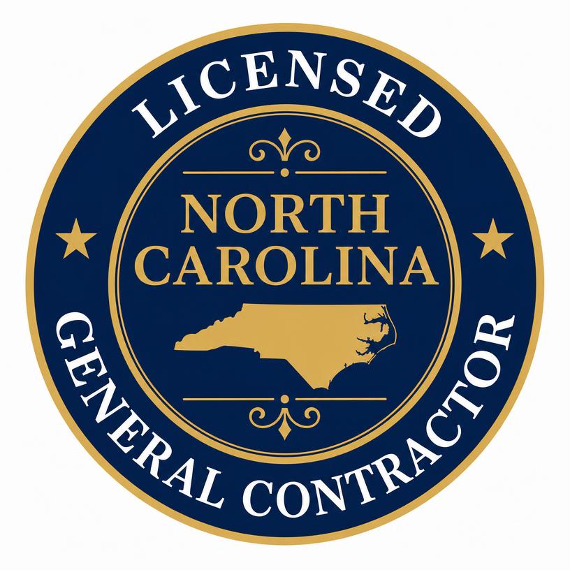 Licensed North Carolina General Contractor badge